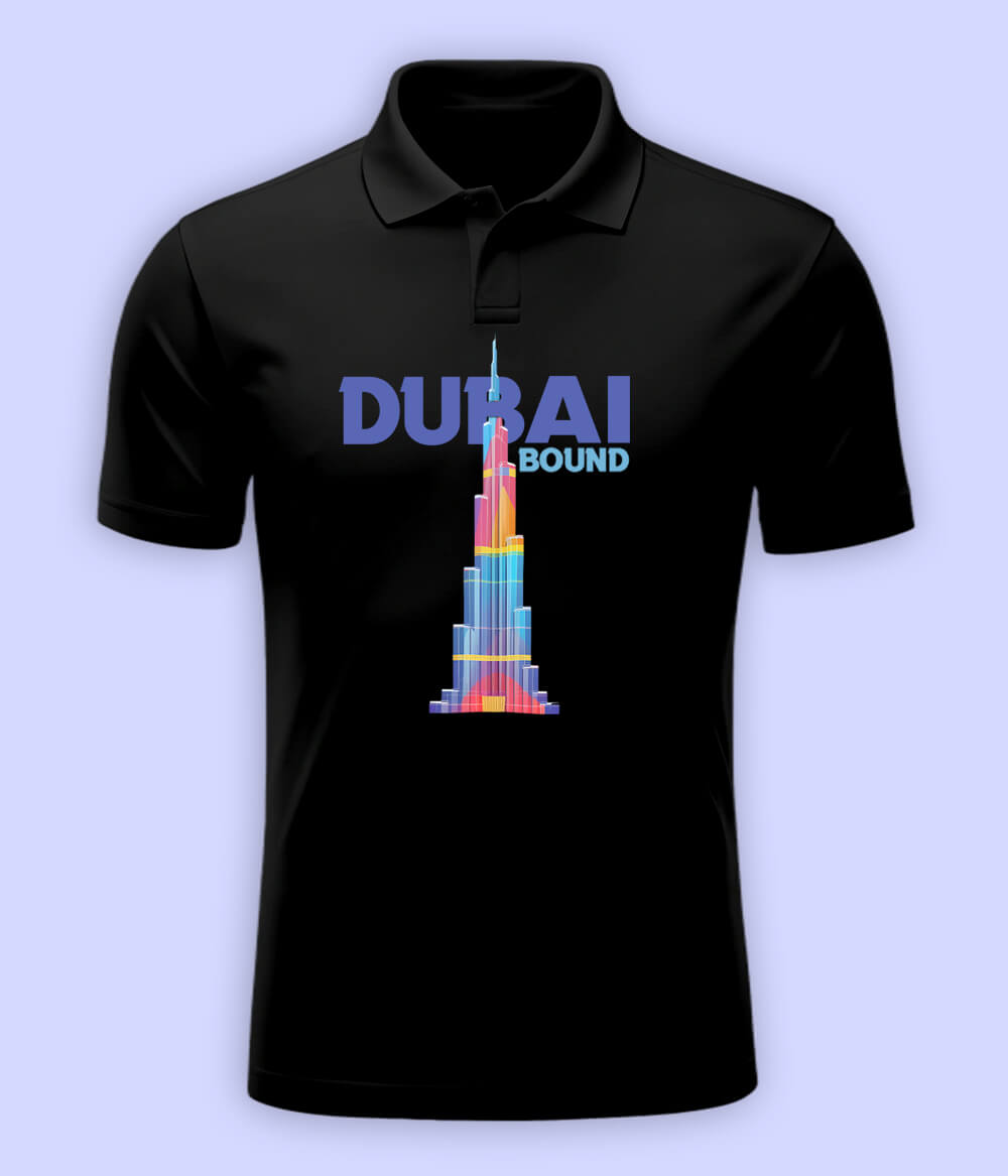 Burj Khalifa Dubai Polo T-Shirt