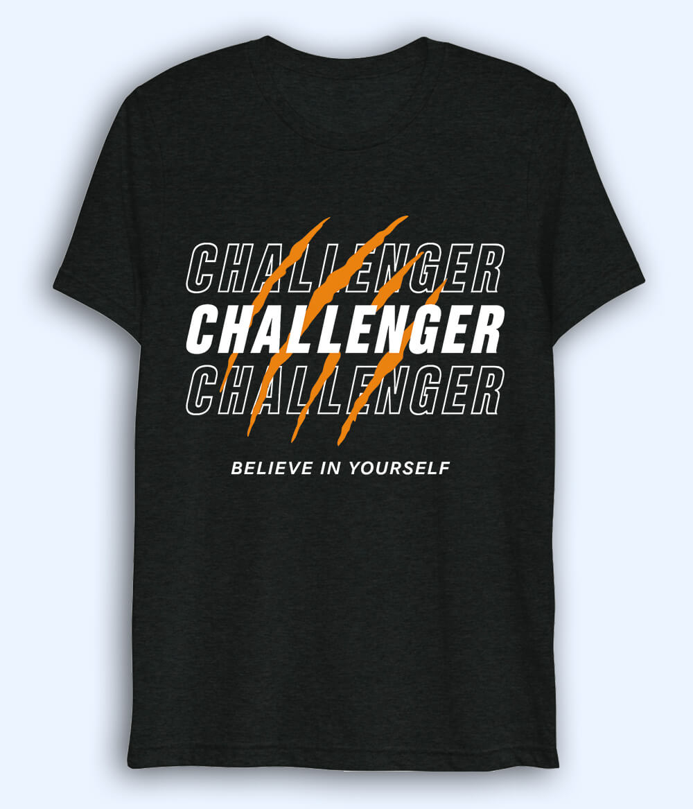 Black Challenger Dri Fit T-Shirt (Unisex)