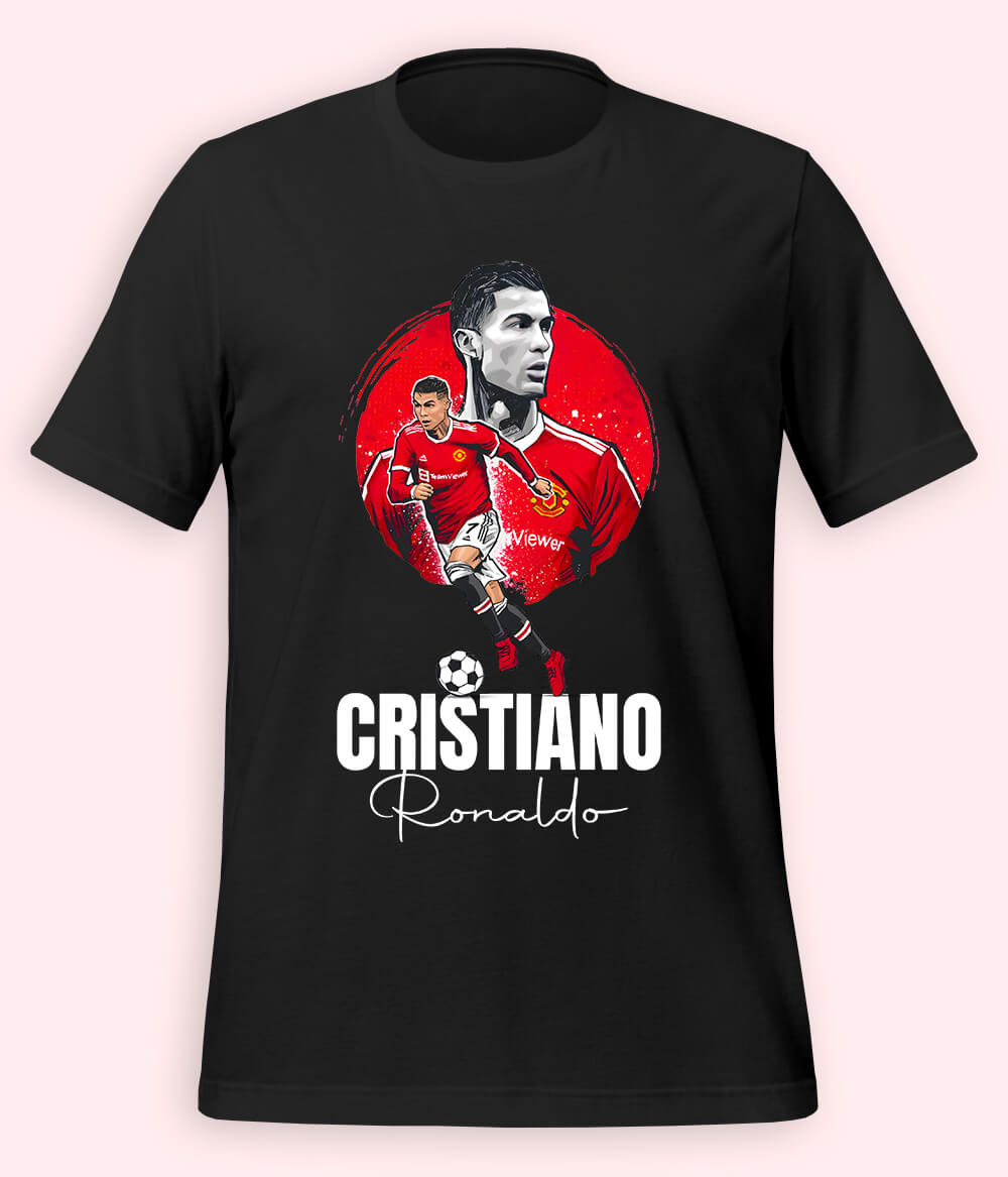 Cristiano Ronaldo Manchester United Football T-Shirt