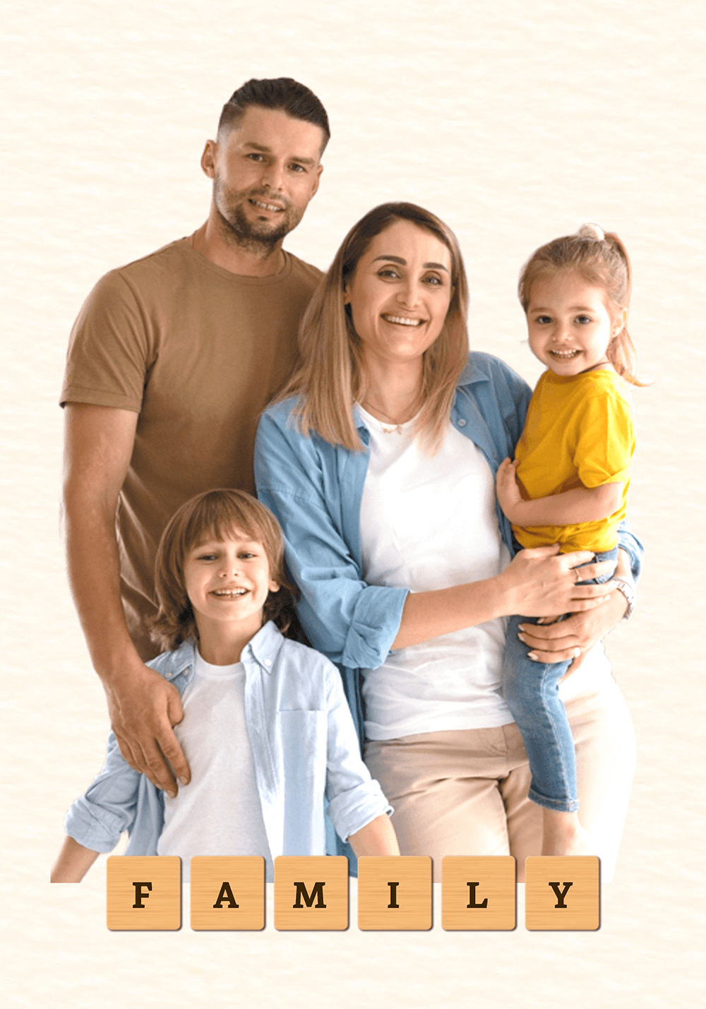 Custom Scrabble Name Photo