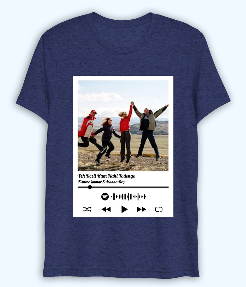 Custom Spotify Song Code Dri Fit T-Shirt (Unisex)