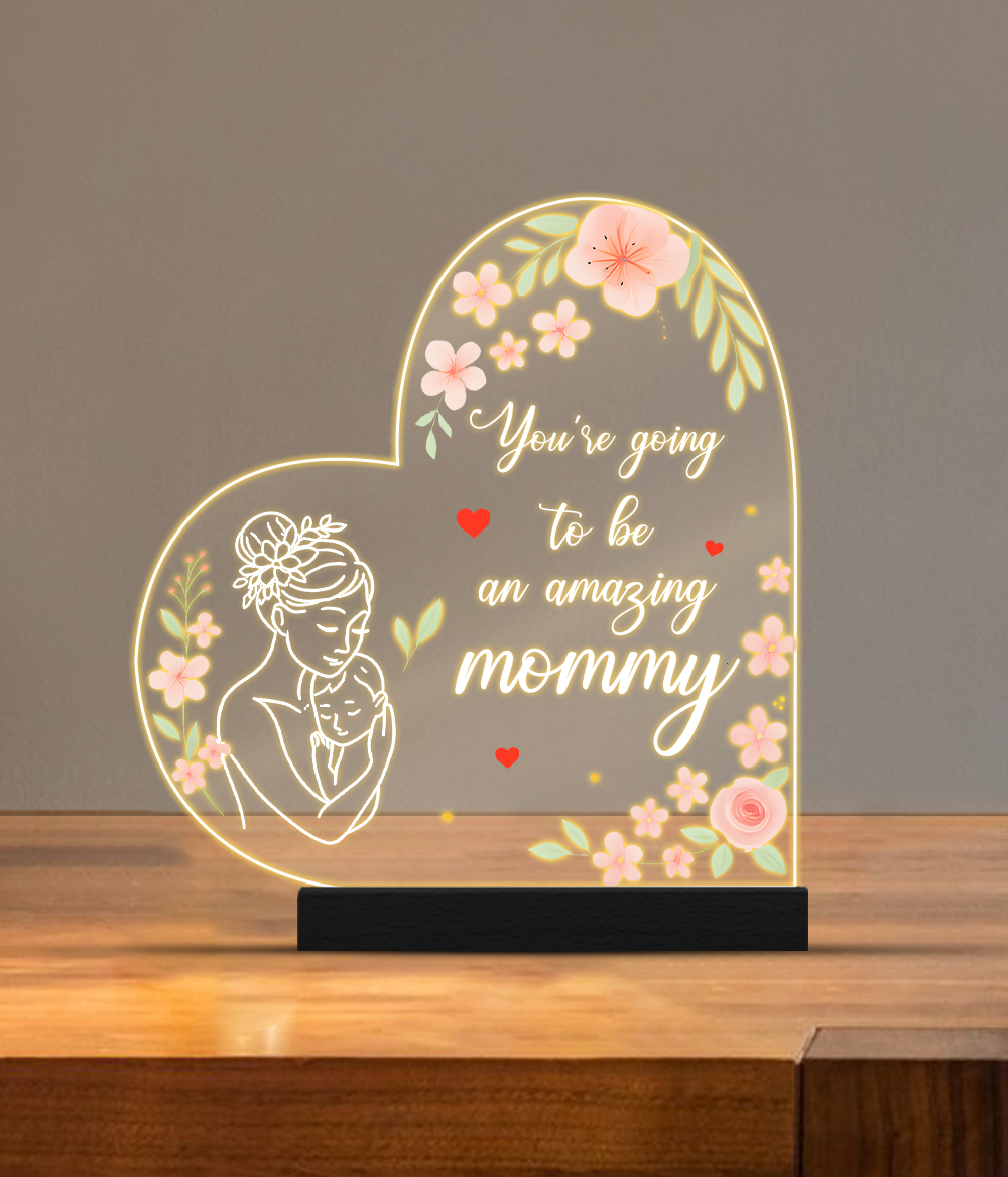 Custom Pregnancy Lamp Gift for Mother To Be