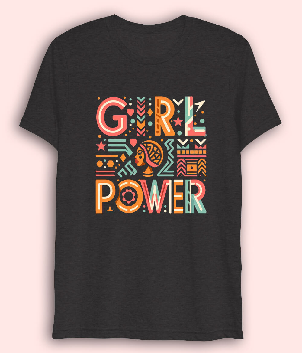 Charcoal Grey Empower Women Drifit T-Shirt