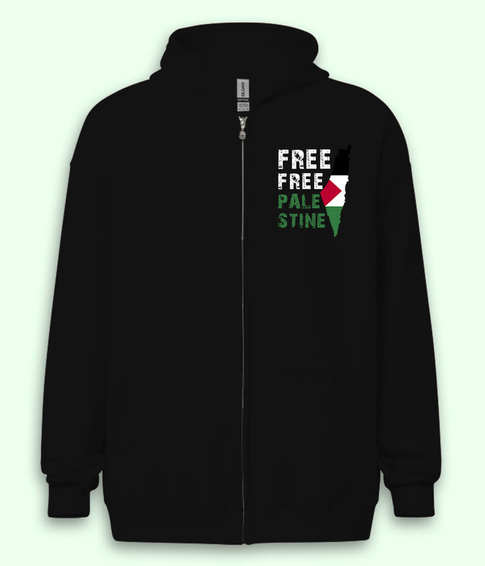 Free Palestine Zipper Hoodie (Unisex)