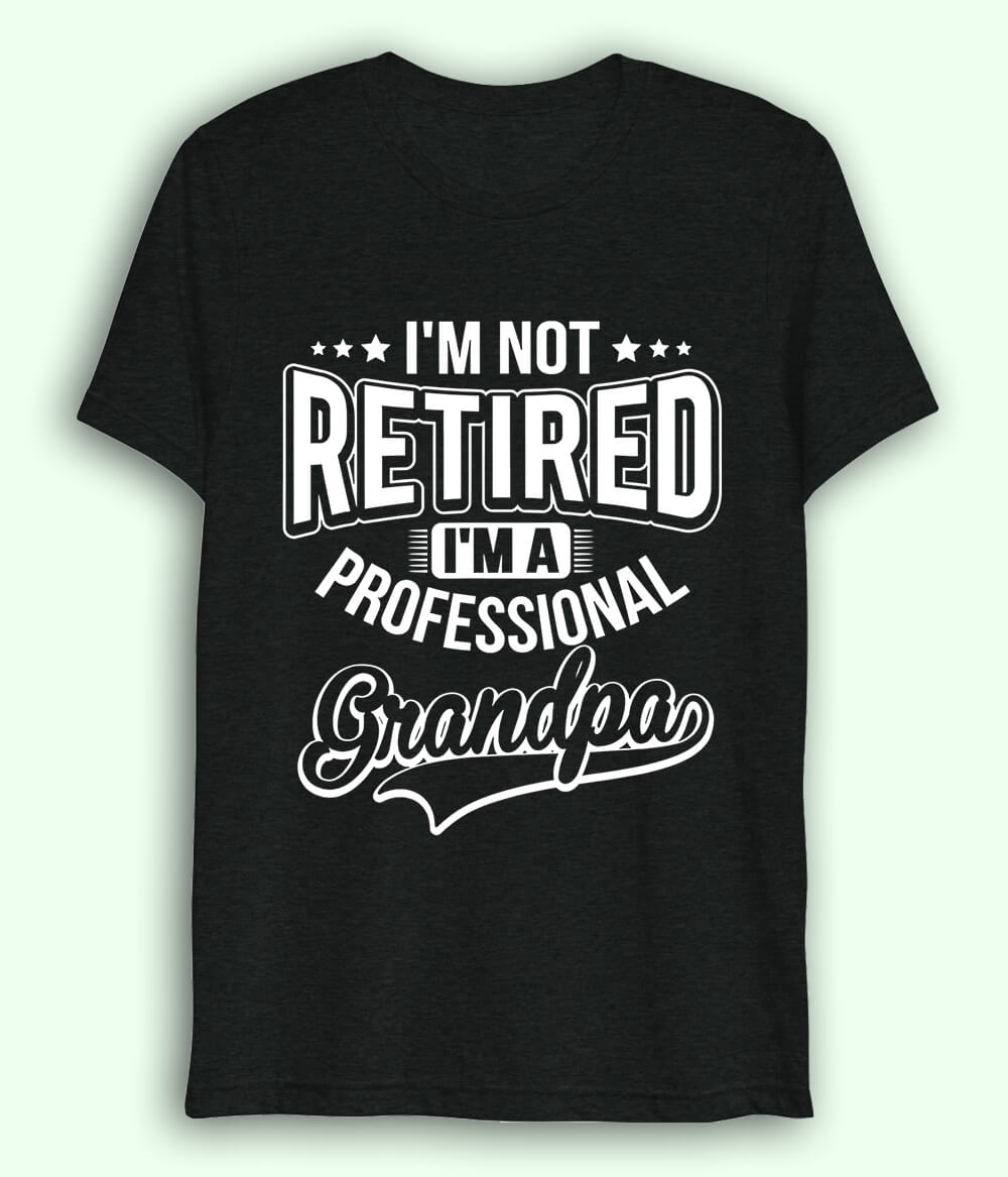 Black Grapndpa Dri fit T-Shirt