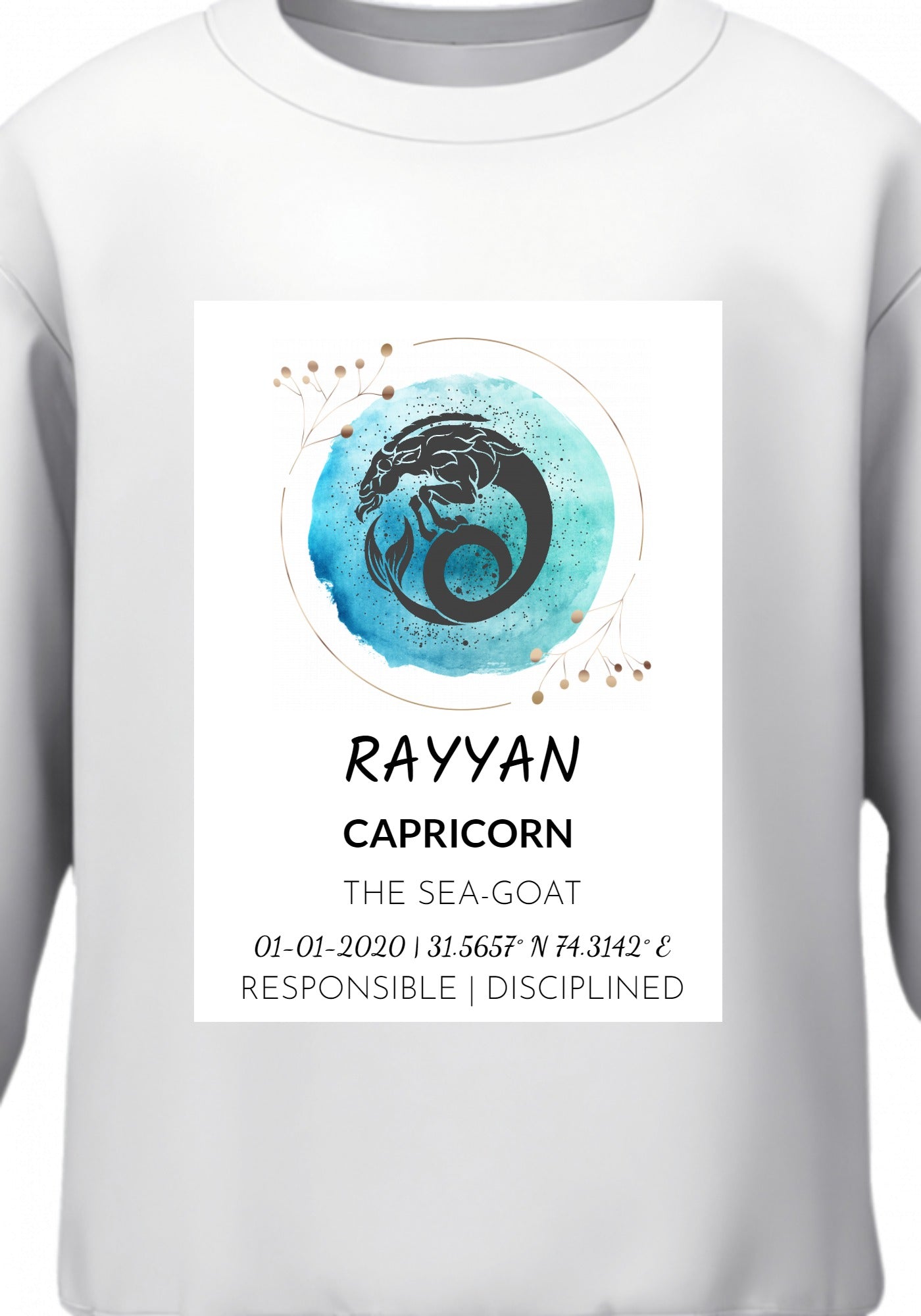 Horoscope Men Sweatshirt (Customizable)