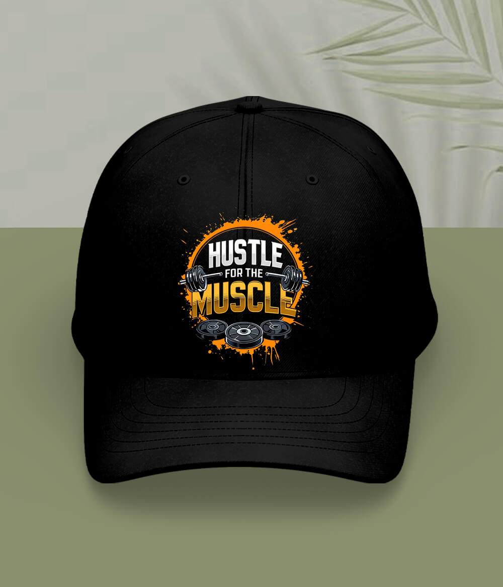 Black Gym Hussle Cap