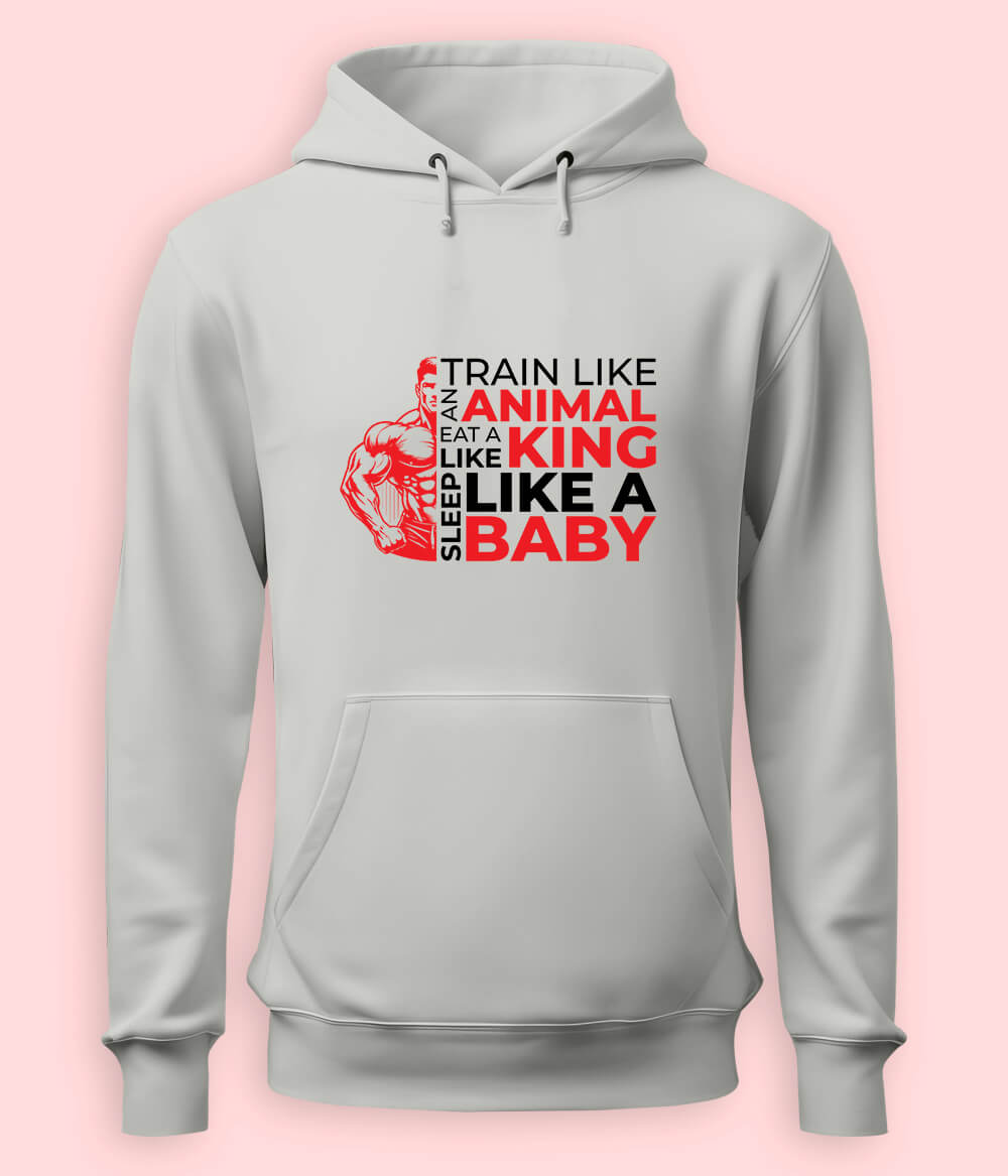 Gym Workout Bodybuilding Animal Mode Pullover Hoodie