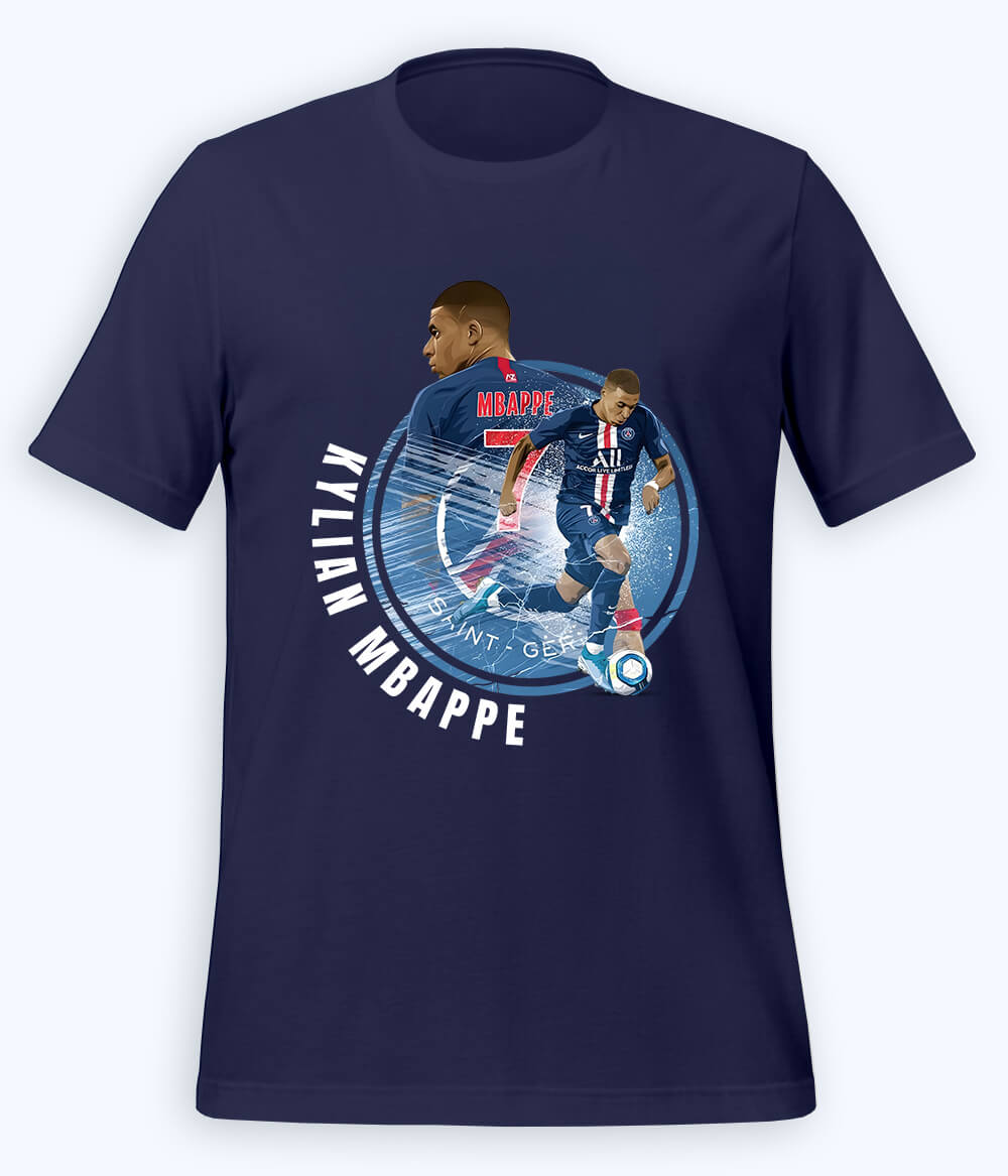Kylian Mbappé French Star Football T-Shirt