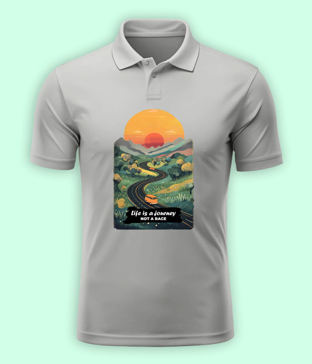 Life is a Journey Not a Race Polo T-Shirt