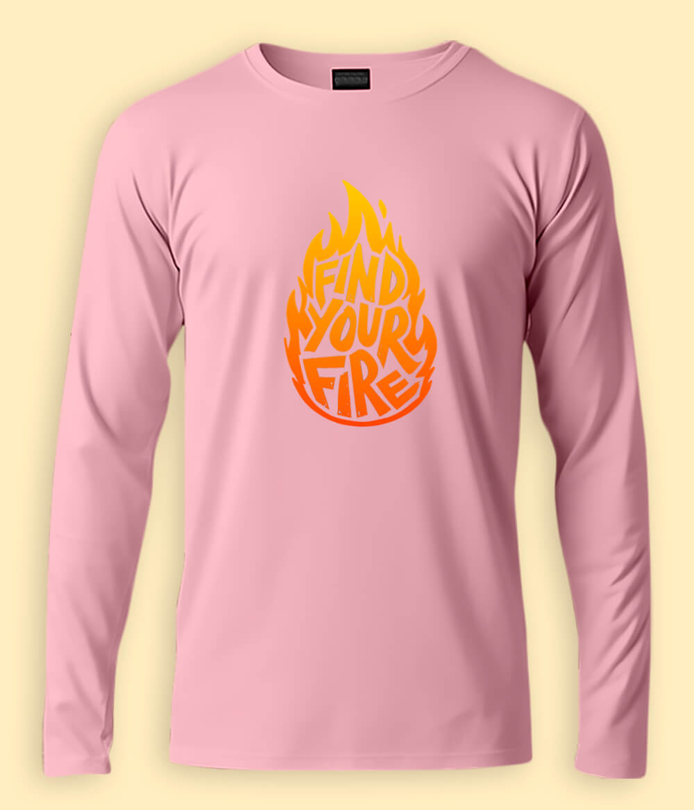 Find Your Fire Long Sleeve T-Shirt (Unisex)