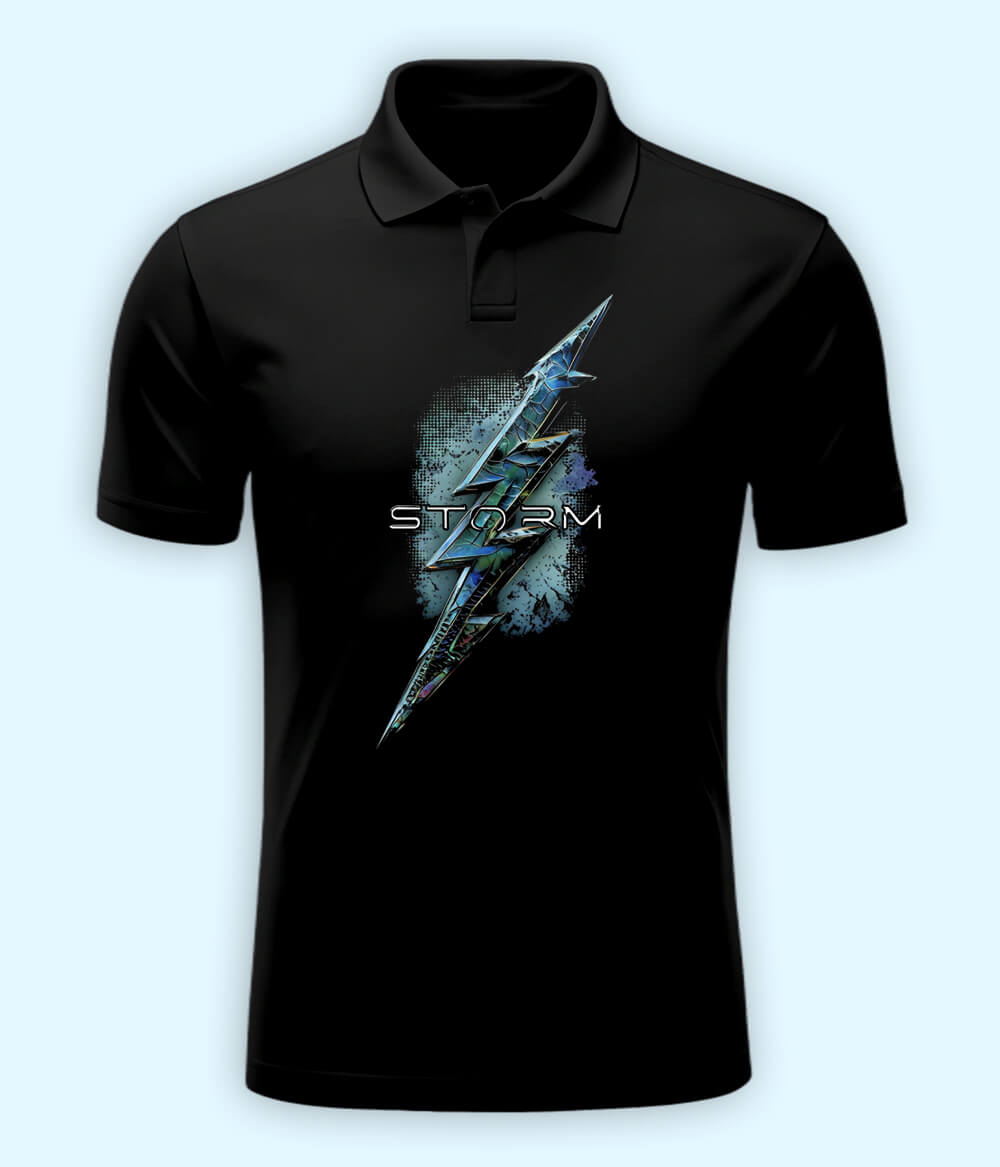 Lightning Strikes Polo T-Shirt