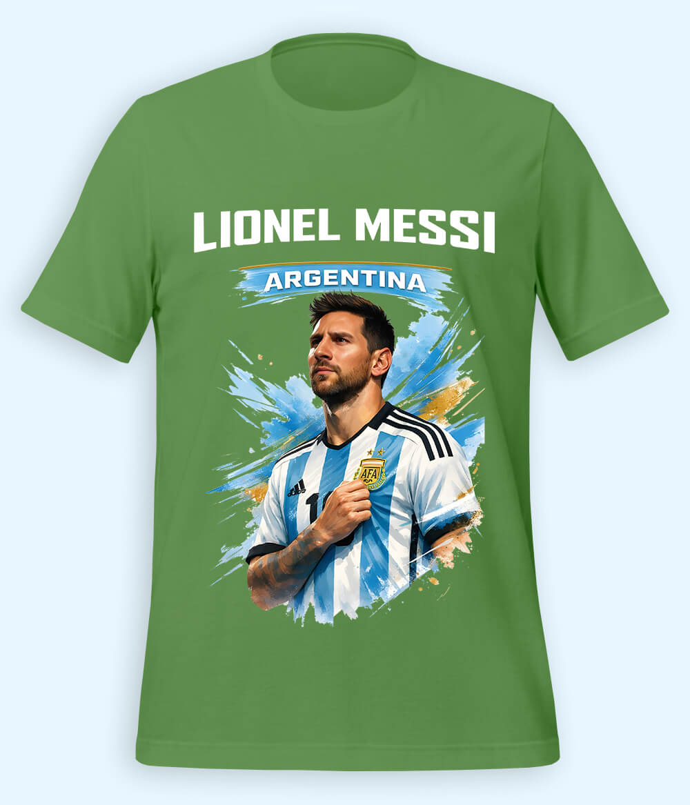 Lionel Messi World Champion Graphic Football T-Shirt