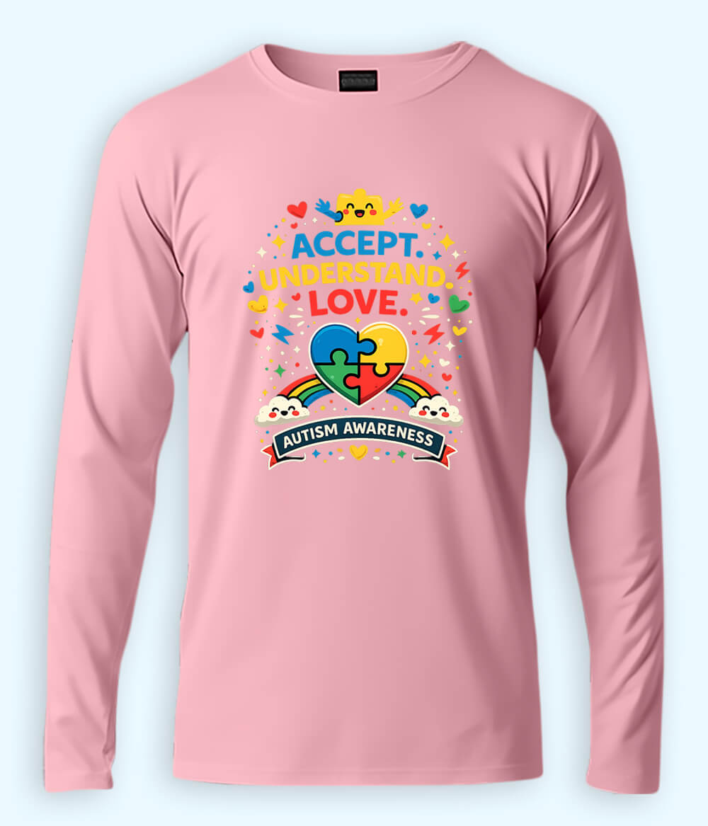 Long Sleeve Autism Awareness T-Shirt (Unisex)
