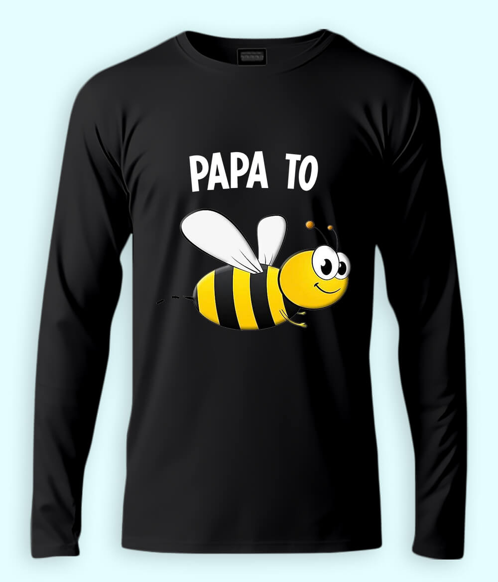 Black Long Sleeve Father T-Shirt