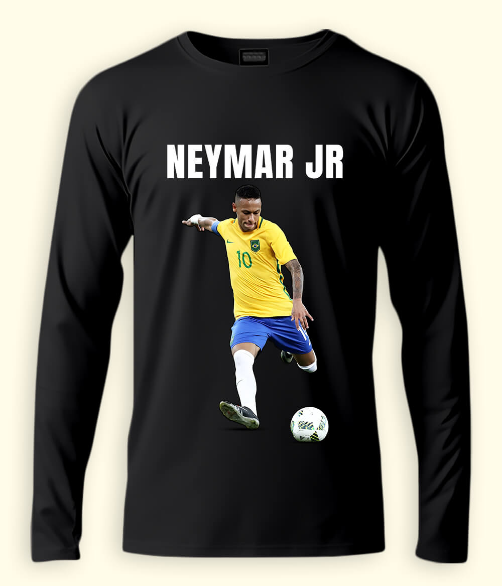Long Sleeve Neymar Jr Brazil National Team T-Shirt