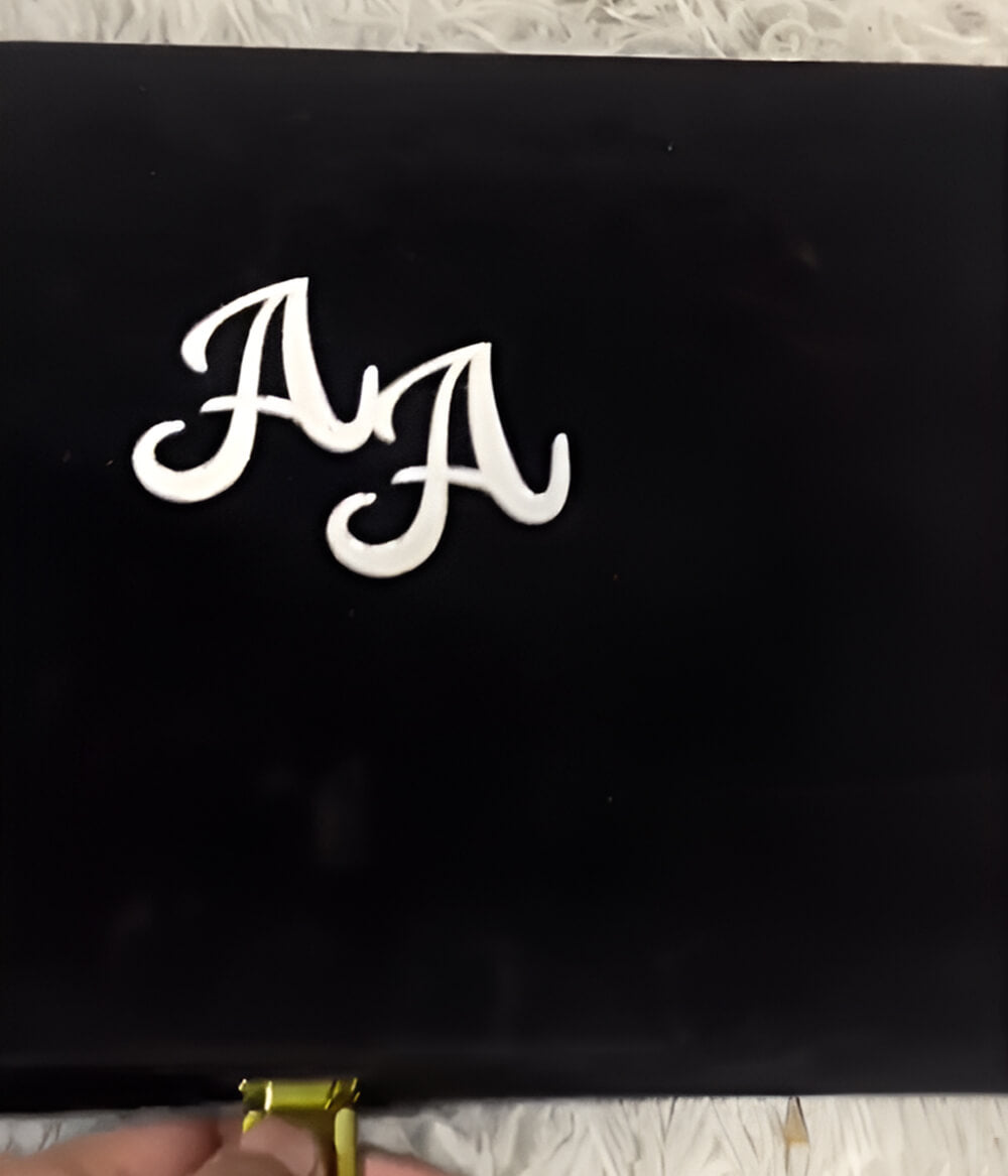 Luxury Islamic Wedding Acrylic Nikkah Certificate Box Top Side