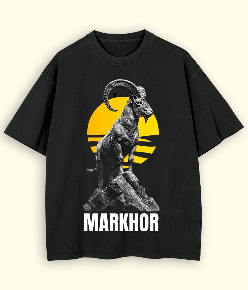 Markhor Printed Oversized T-Shirt
