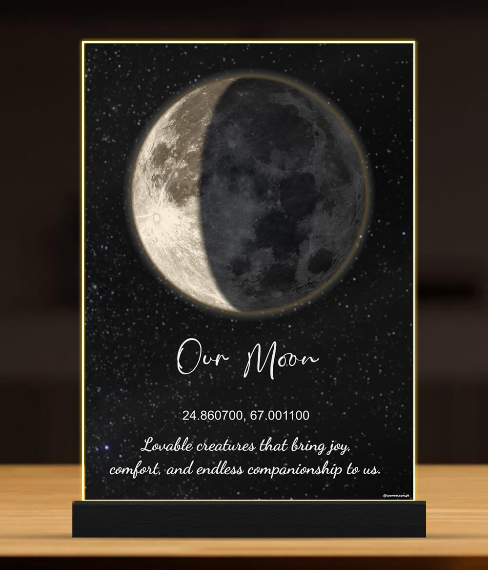 Moon Phase Lamp (Customizable)