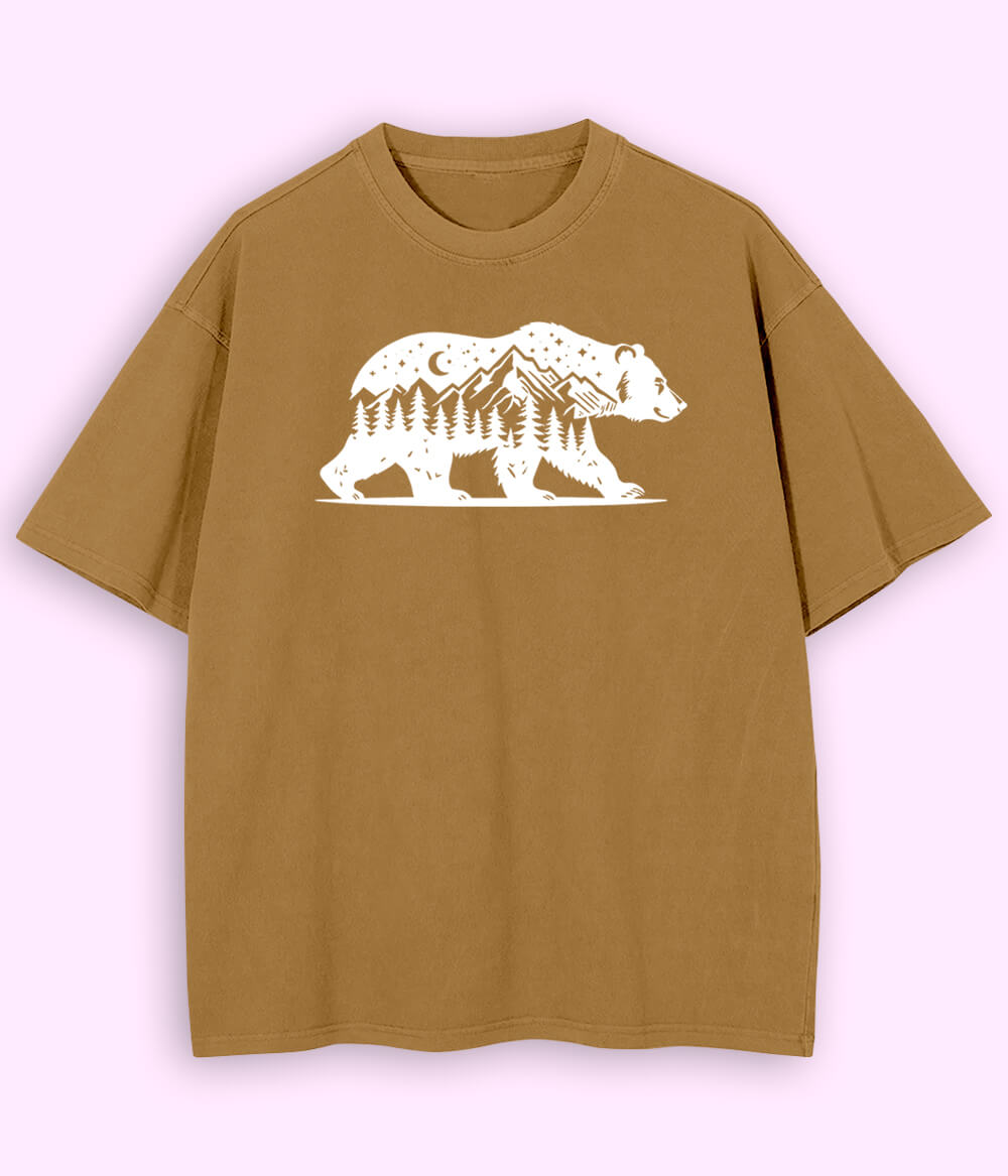Mountain Bear Oversized T-Shirt
