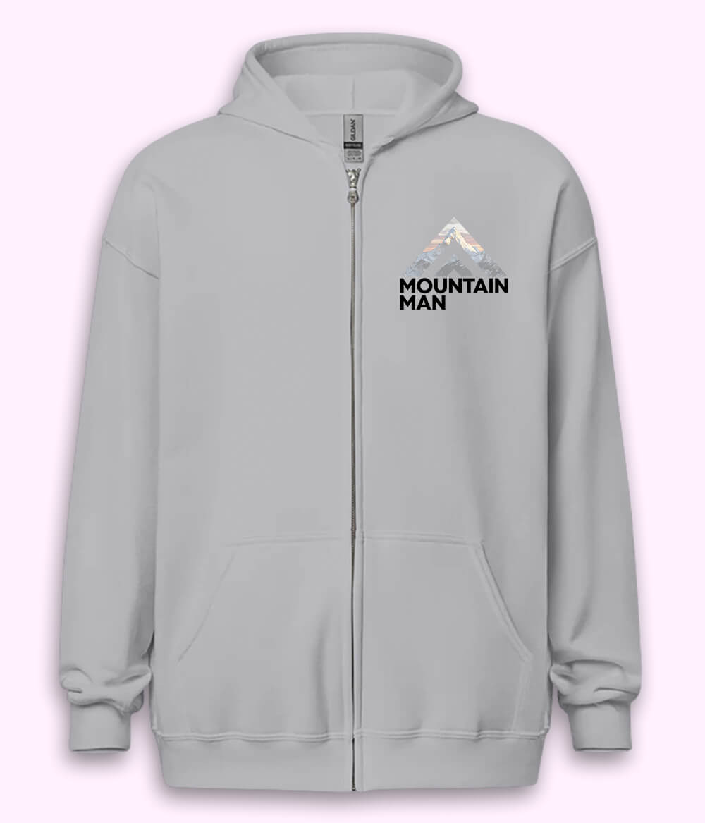 Mountain Man Zipper Hoodie