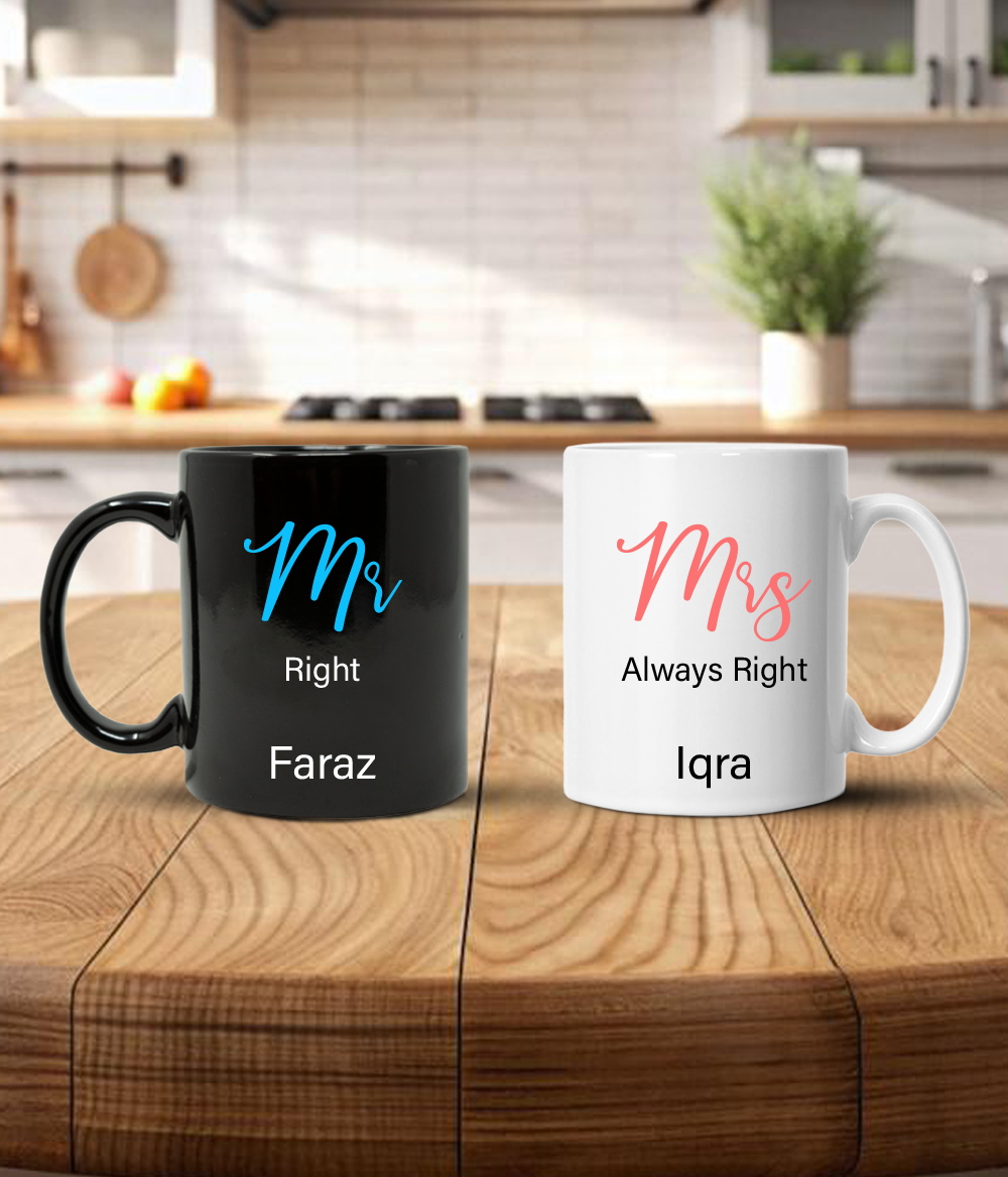 Mr and Mrs Mug Gift Set