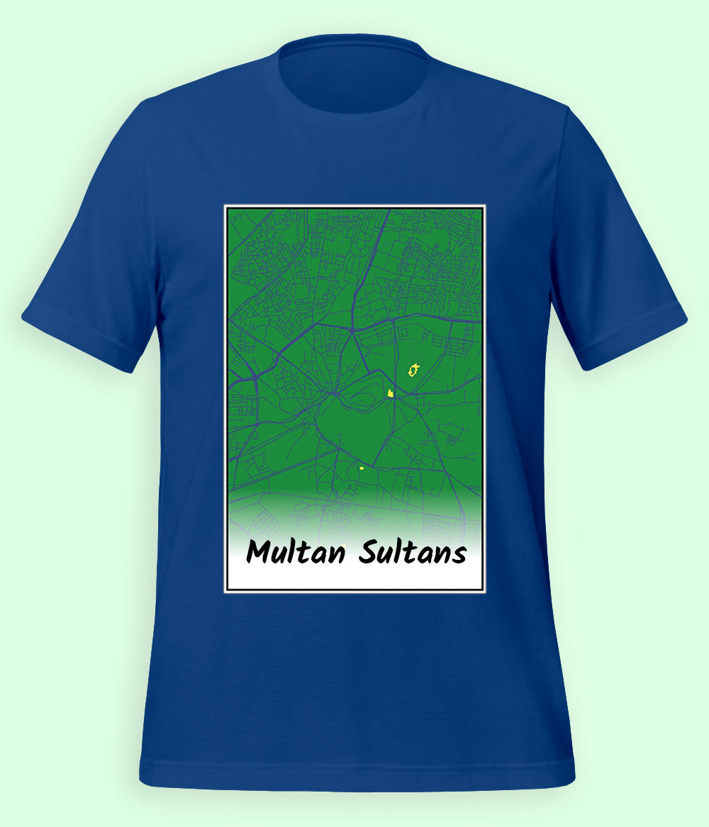Multan Sultans Cricket T-shirt Unisex (Customizable)