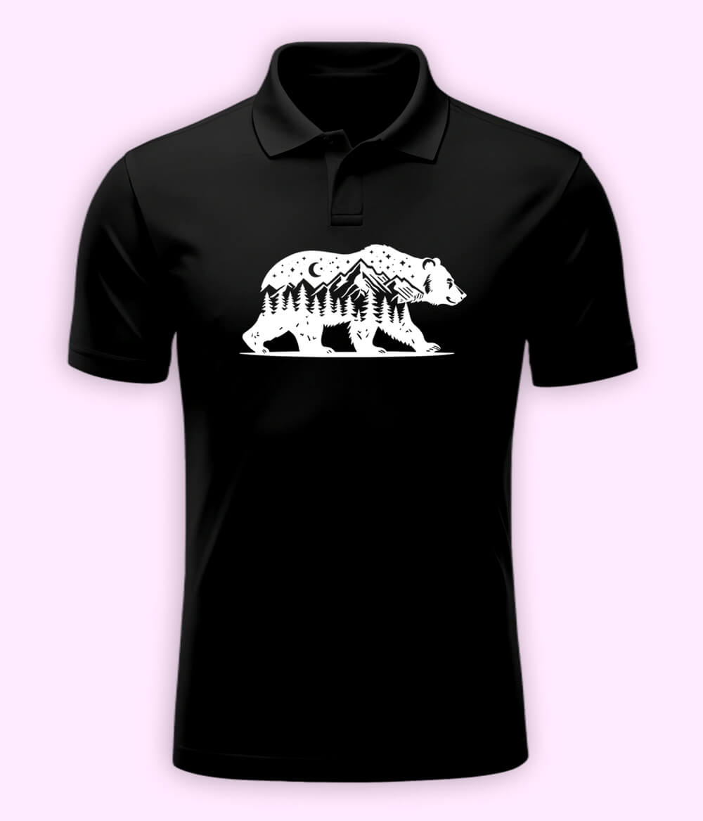 Nature Bear Polo T-Shirt