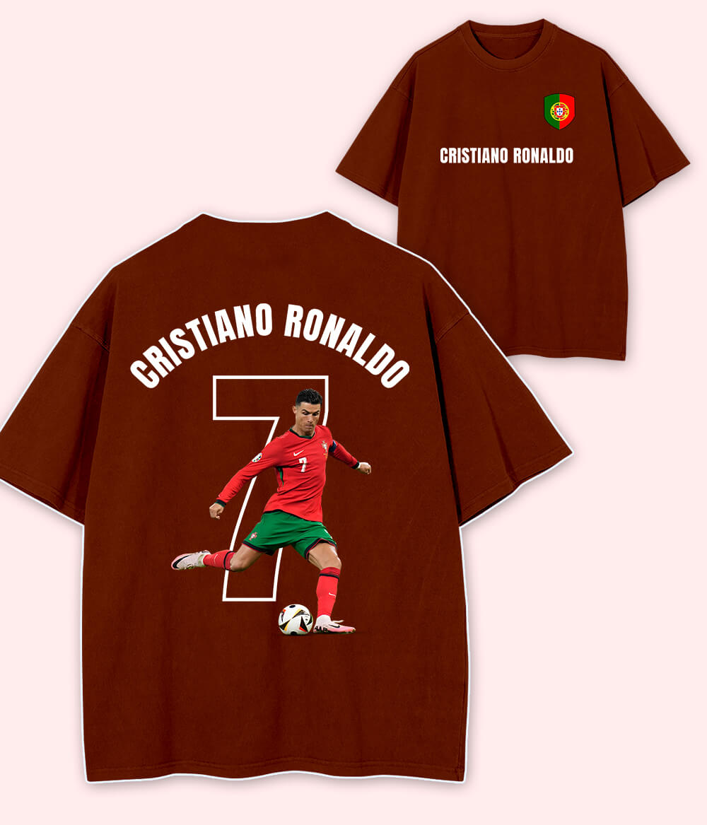 Oversized Cristiano Ronaldo Portugal Fan T-Shirt