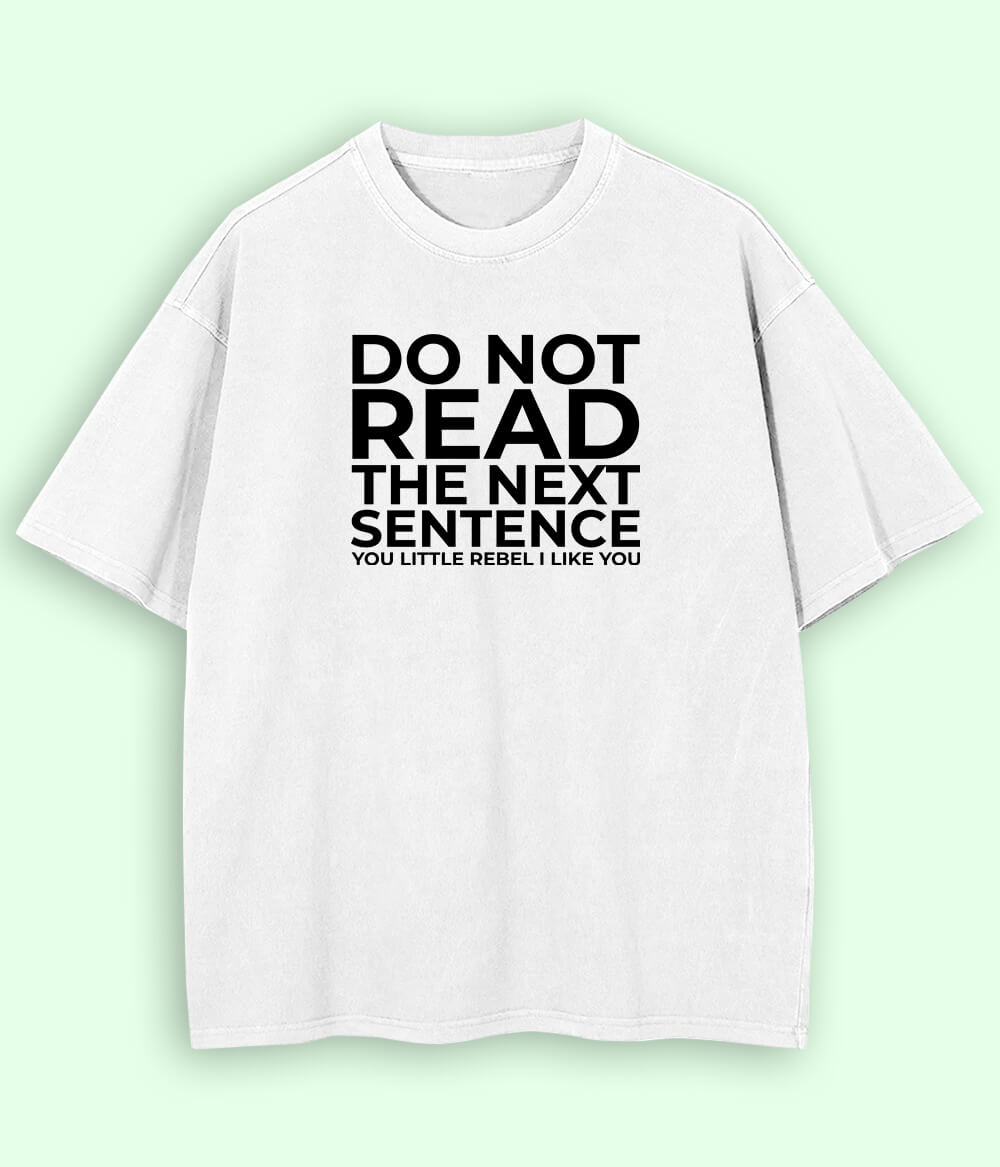 Oversized Funny Rebel T-Shirt (Unisex)