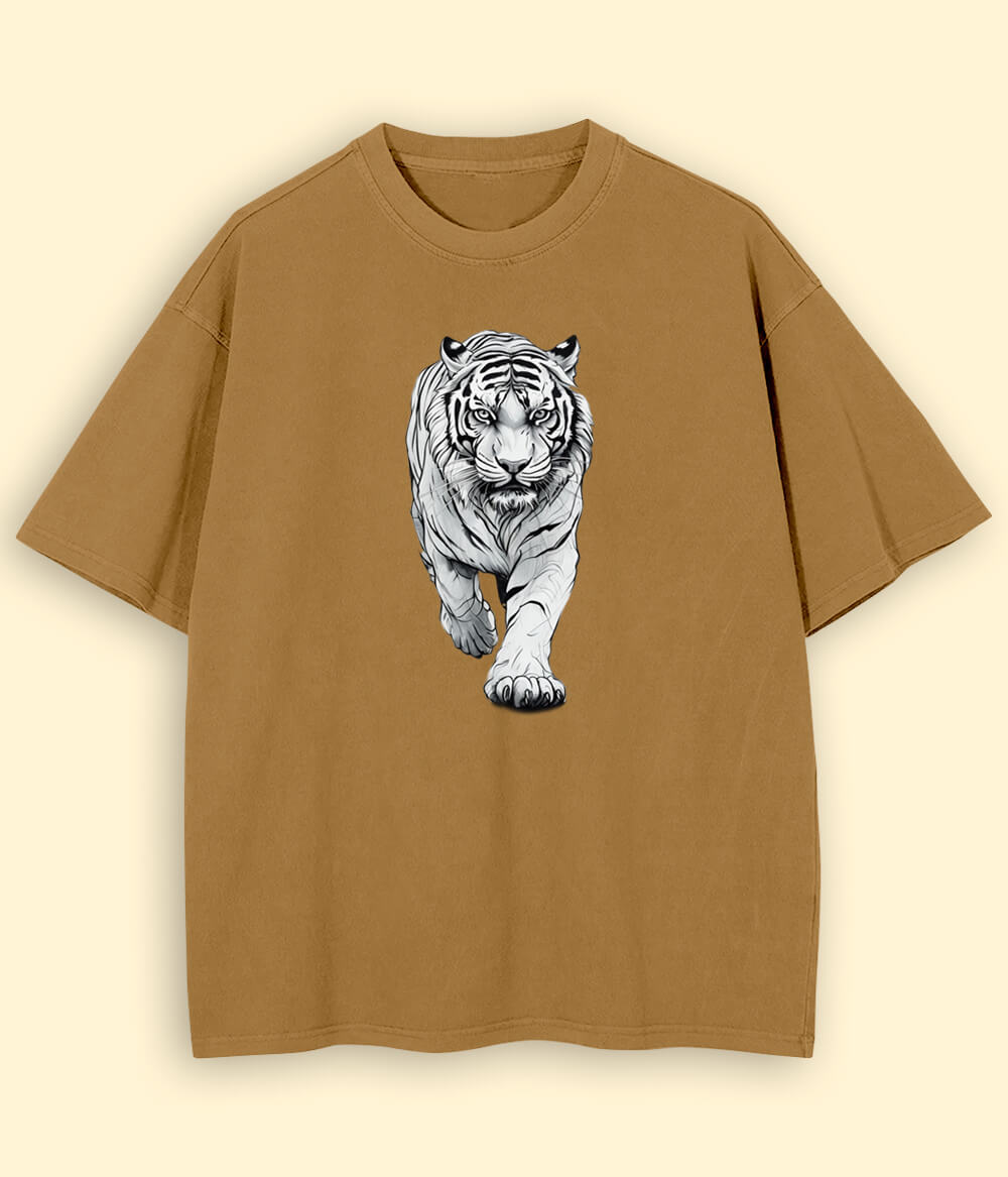 Oversized Running Tiger T-Shirt