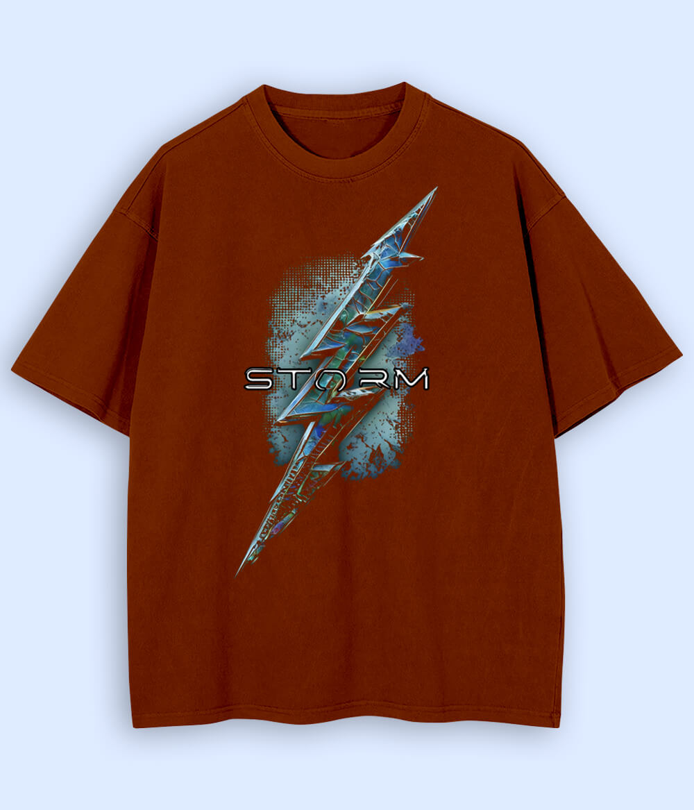 Oversized Thunder Storm T-Shirt (Unisex)