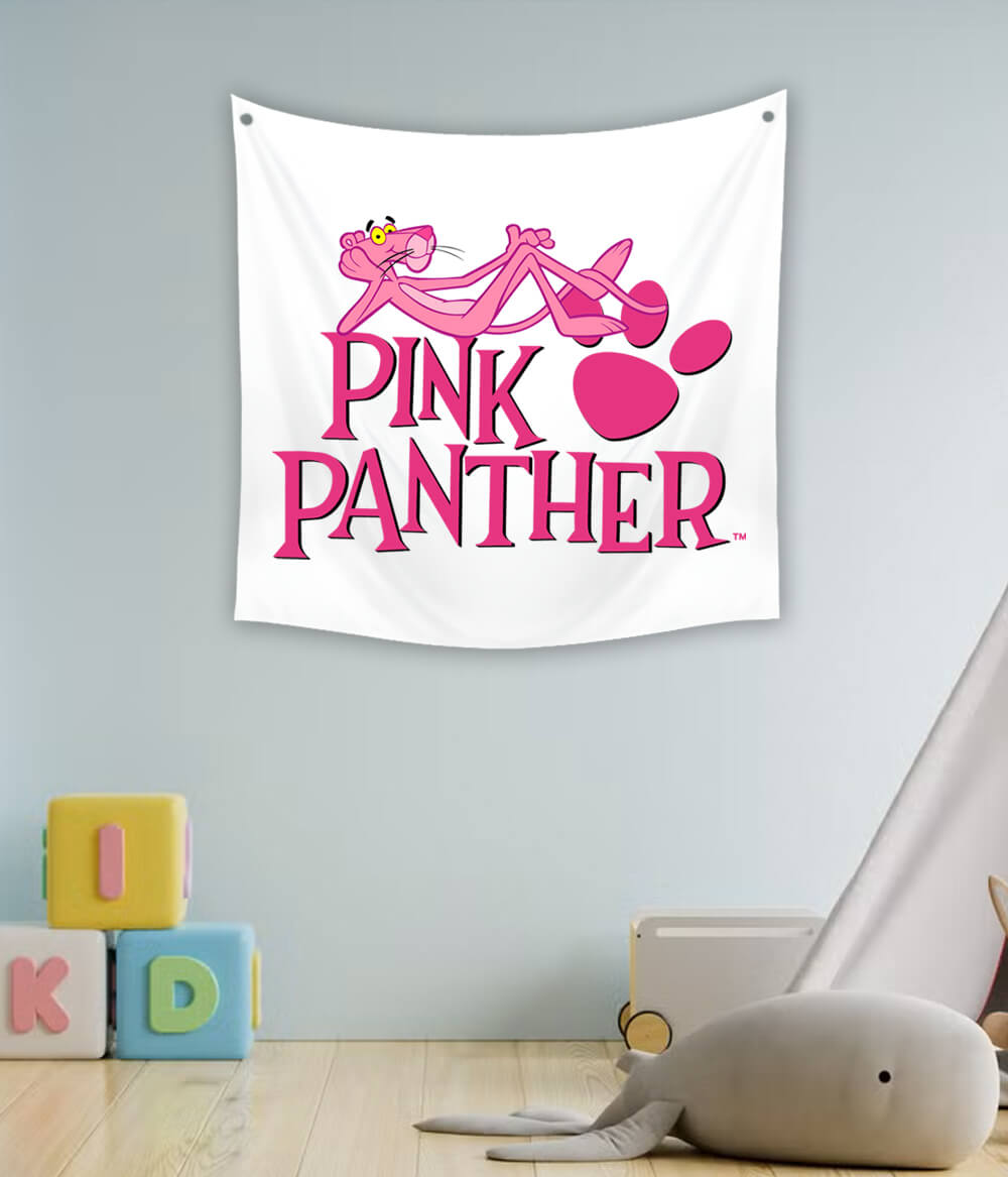 Pink Panther Cartoon Wall Tapestry
