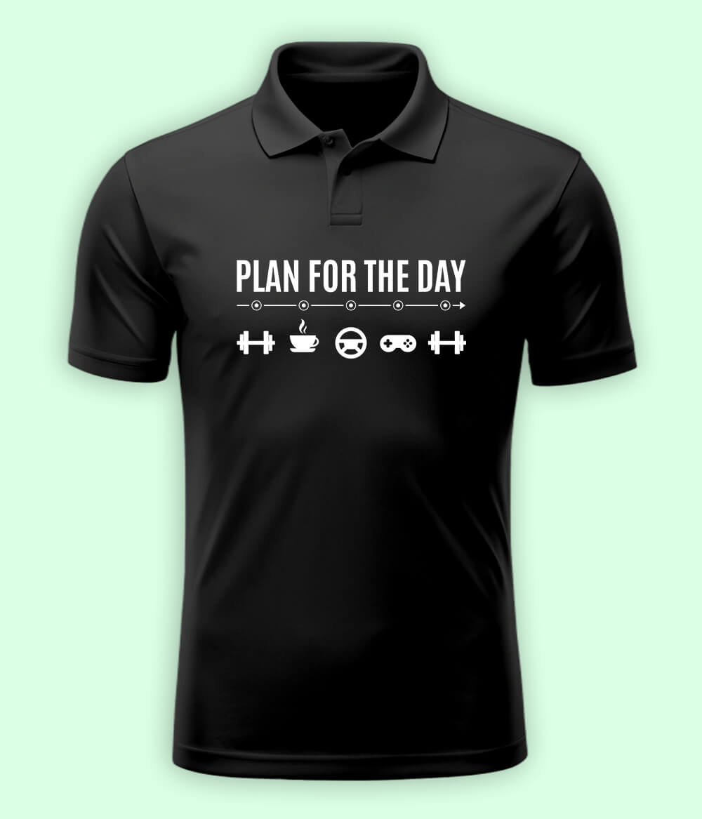 Plan For The Day Polo T-Shirt