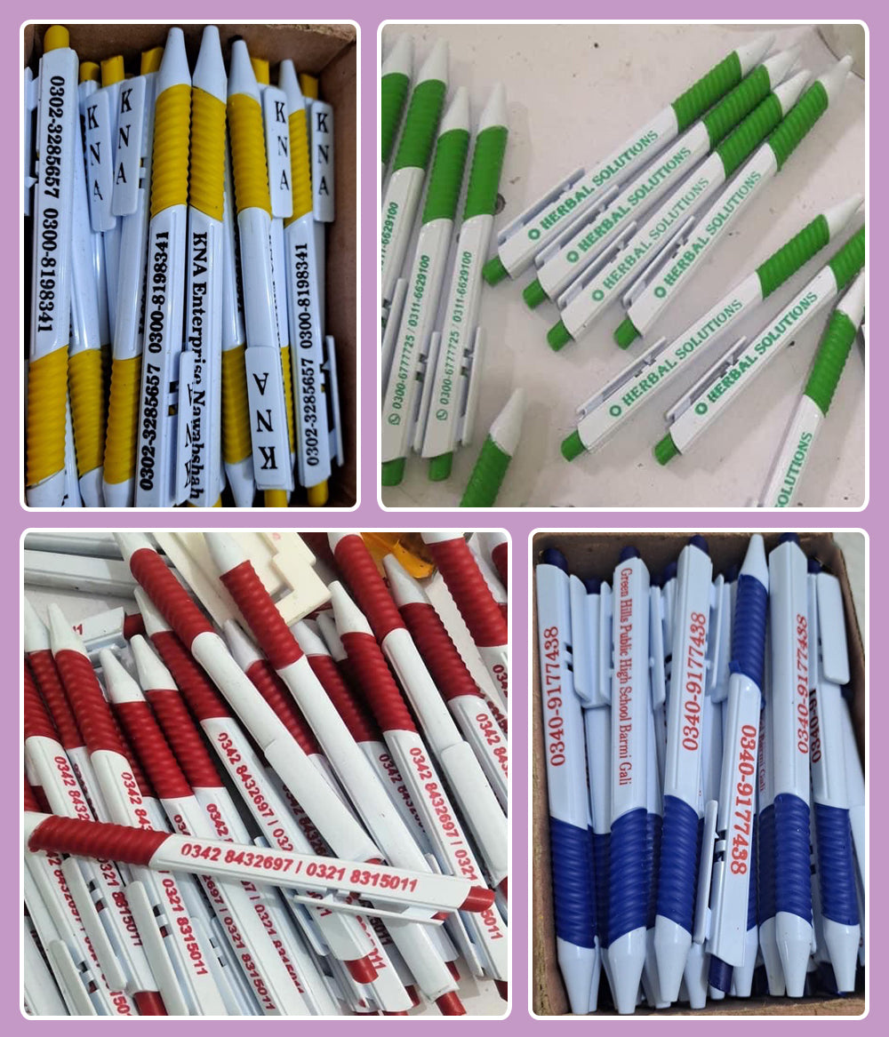 Plastic Pens With Company Name and Logo (Customizable)