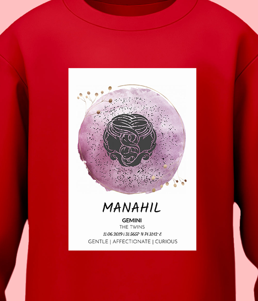 Personalized Zodiac Sweatshirt for Women