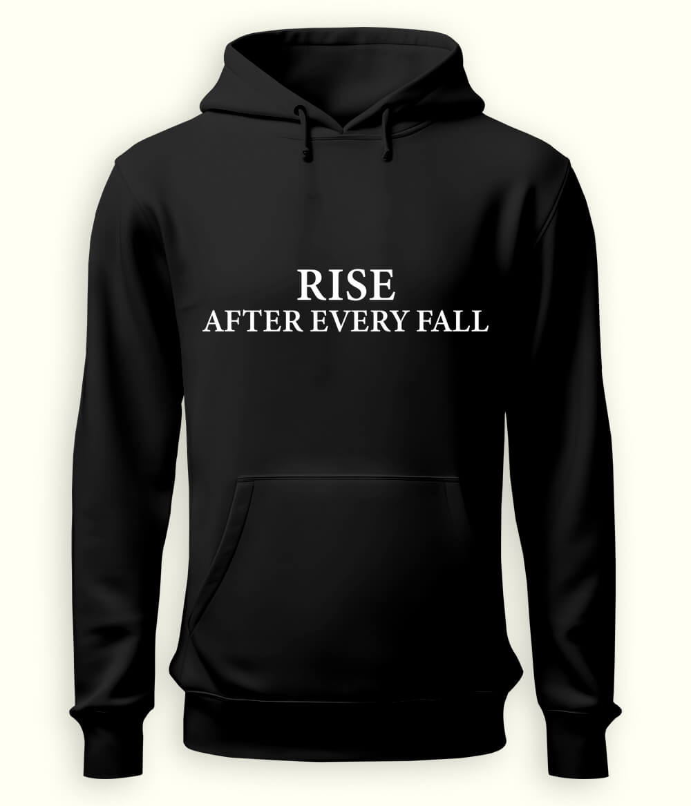 Black Rise & Fall Hoodie (Unisex)