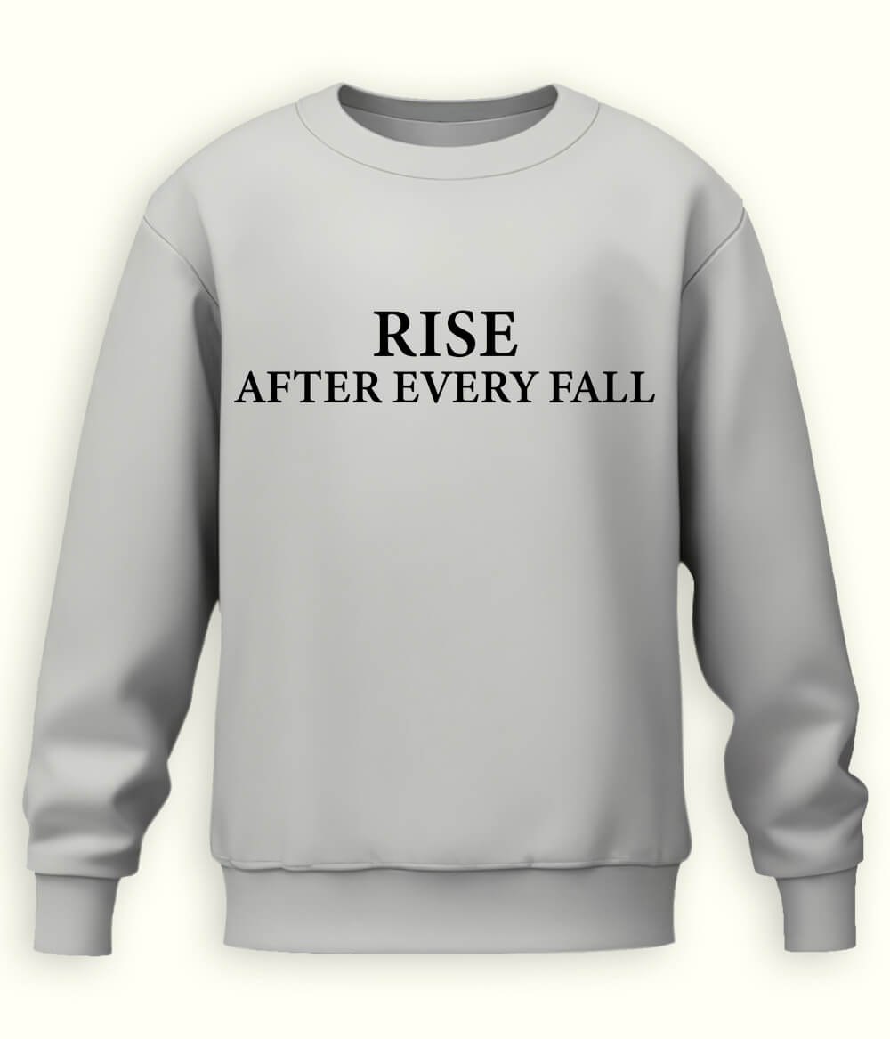 Heather Grey Rise and Fall Sweatshirt (Unisex)