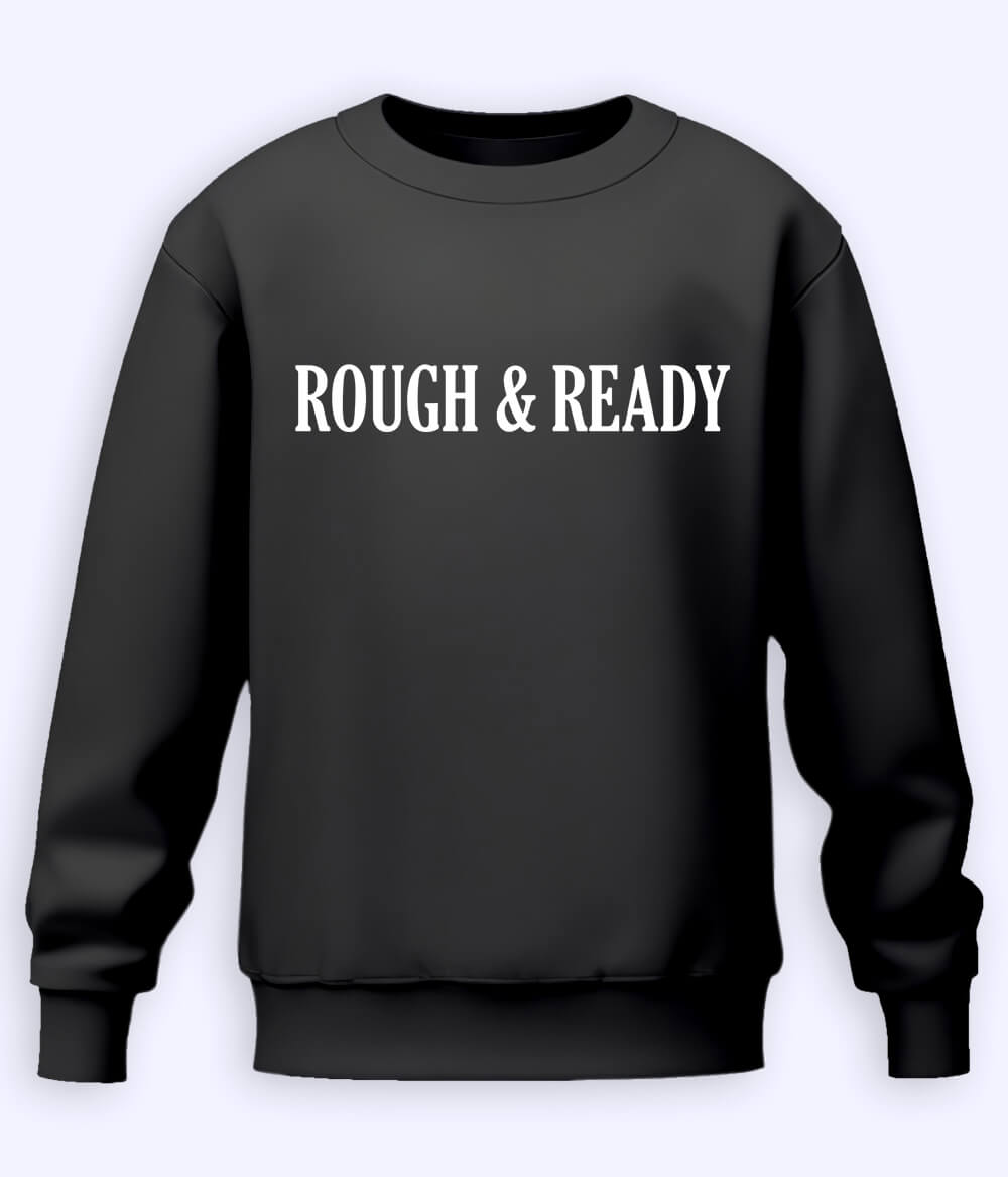 Charcoal Grey Rough and Ready Sweatshirt