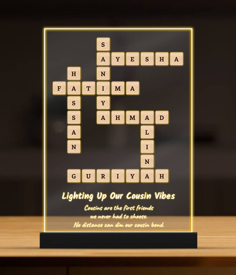 Scrabble Lamp (Customizable)