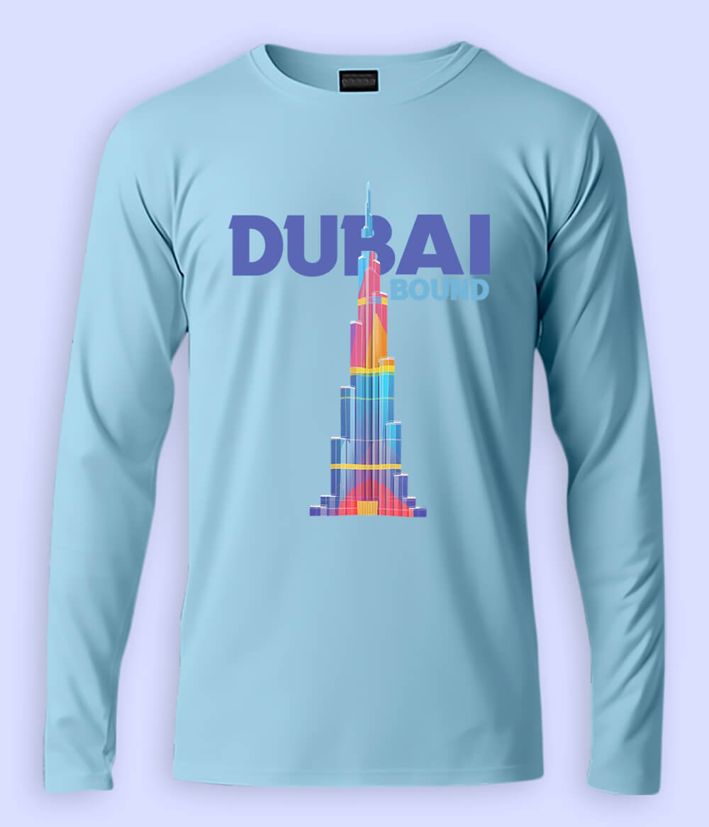Burj Khalifa Dubai Long Sleeve T-Shirt (Unisex)