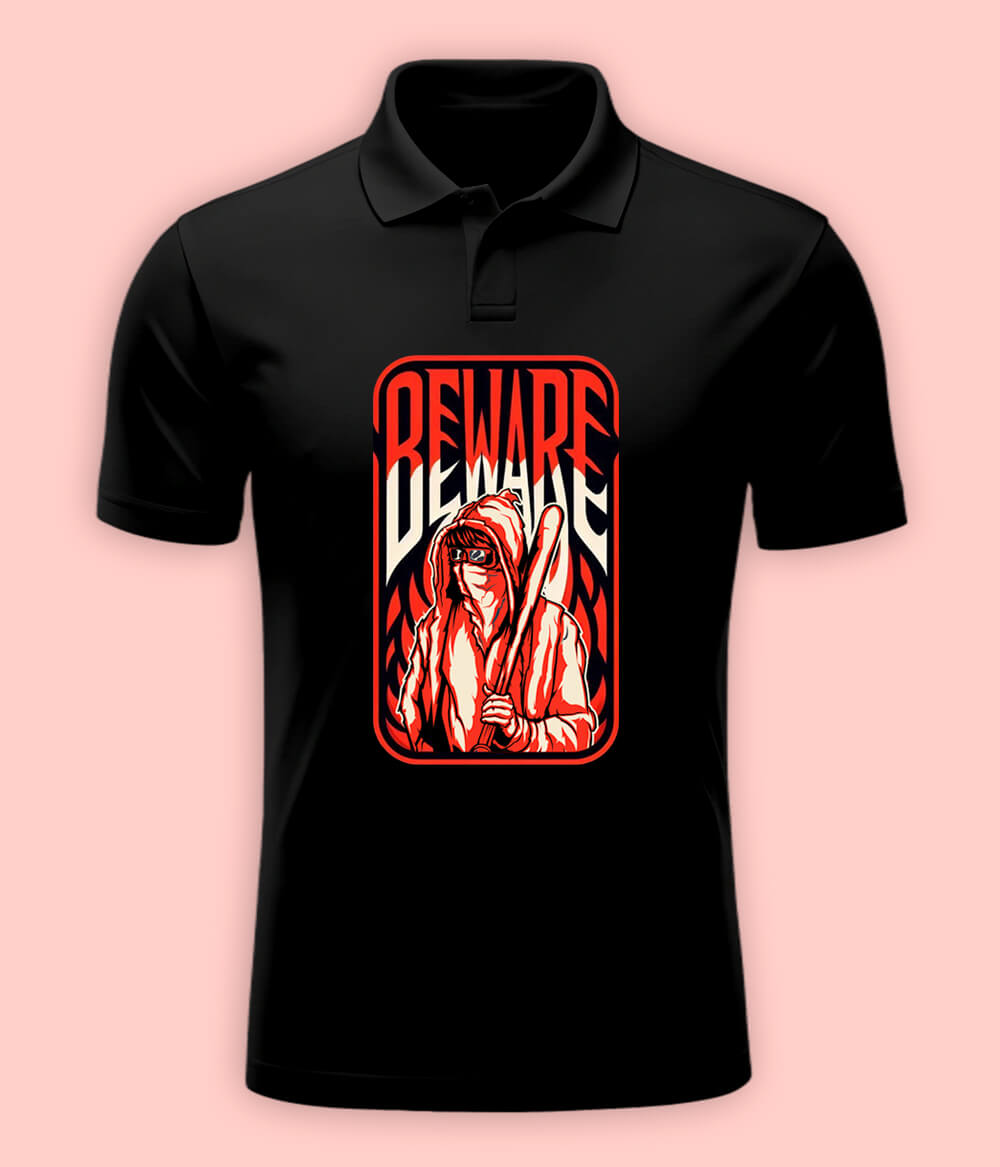 Spooky Halloween Polo T-Shirt