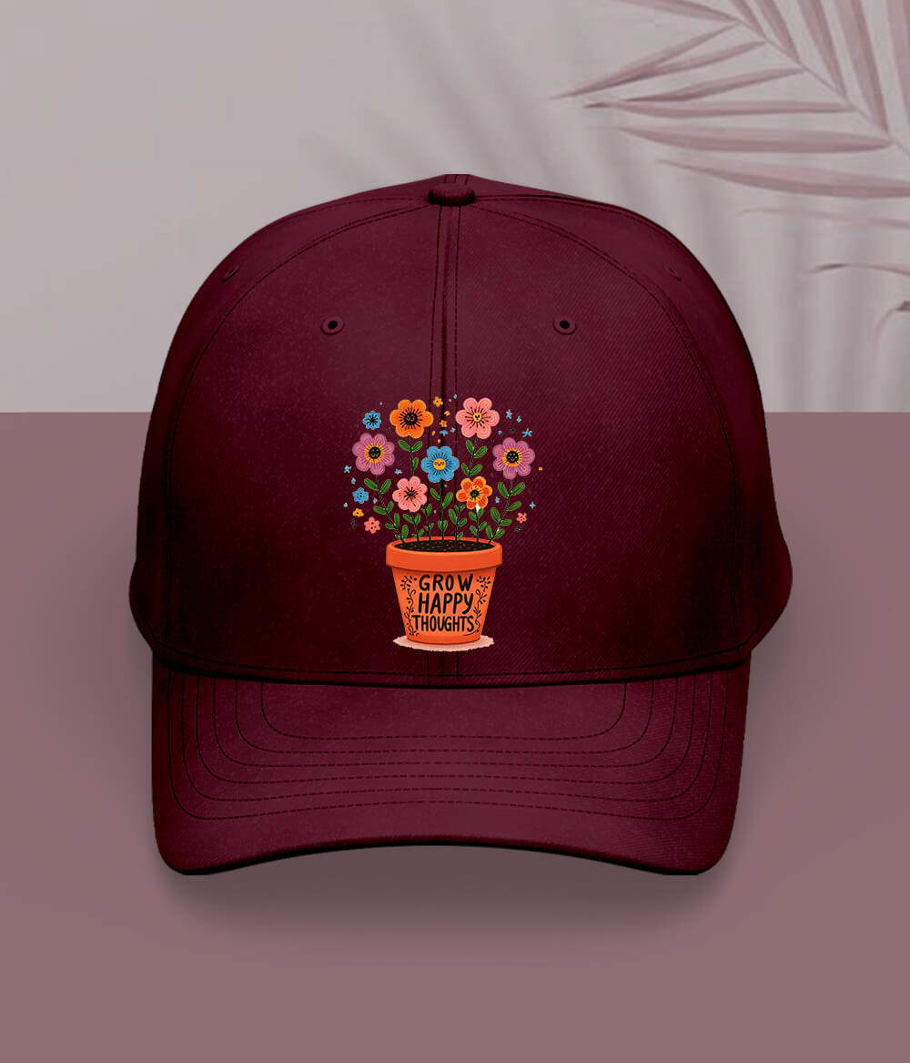 Maroon Stay Positive Cap