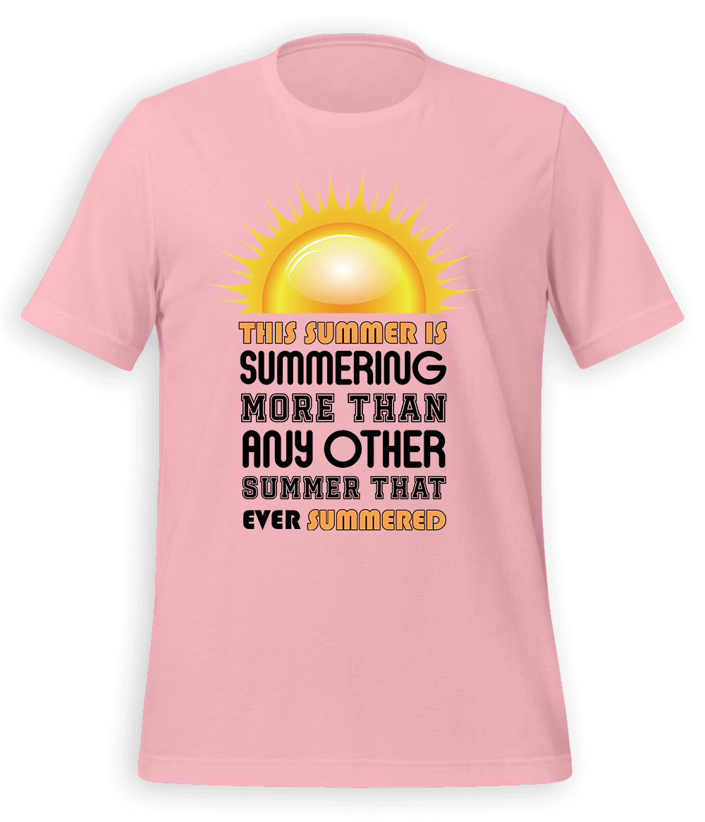 Light Pink Summer Fun T-Shirt (Unisex)