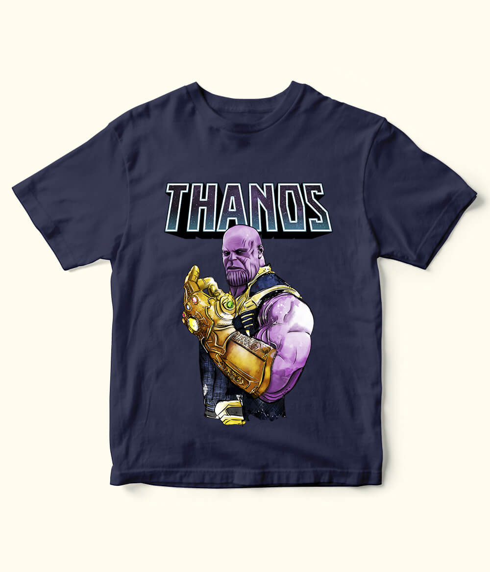 Navy Blue Thanos Shirt for Boys