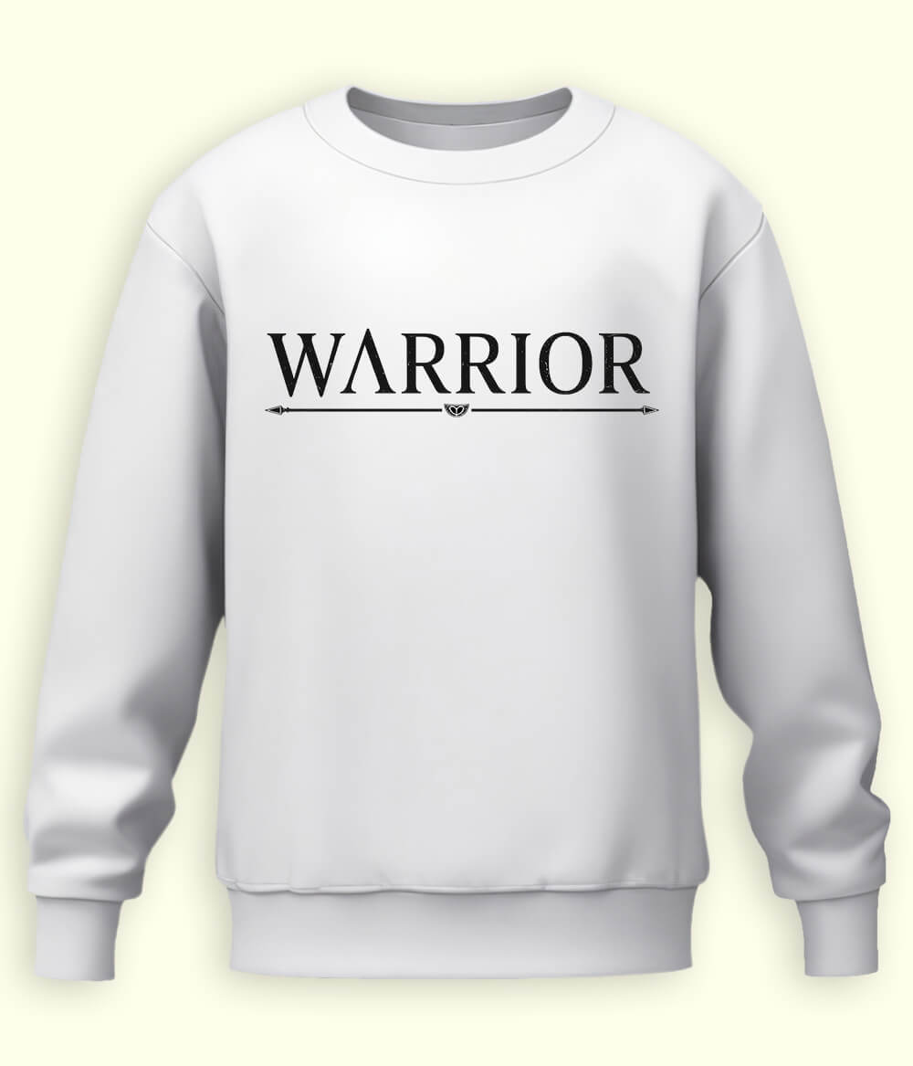 White Warrior Sweatshirt (Unisex)