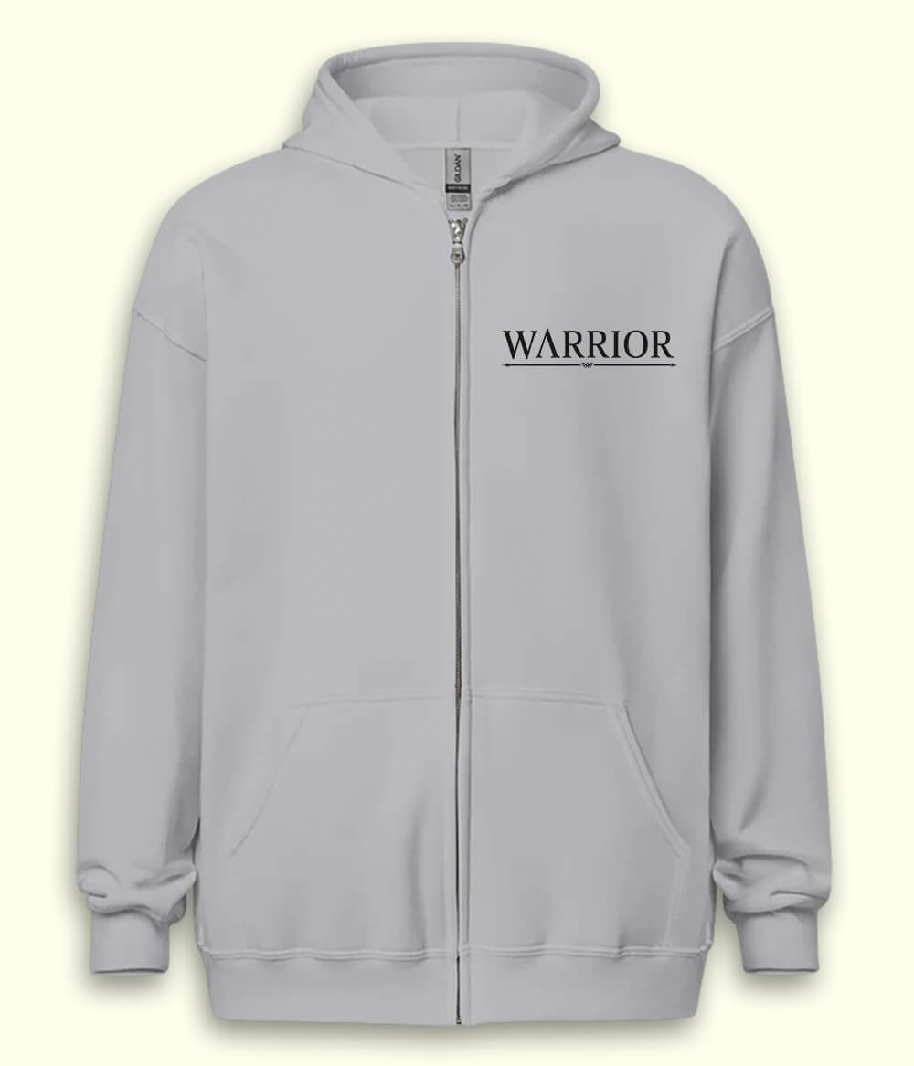 Warrior Zipper Hoodie (Unisex)