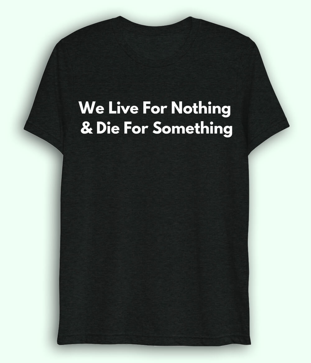 Black We Live and Die Dri Fit T-Shirt (Unisex)