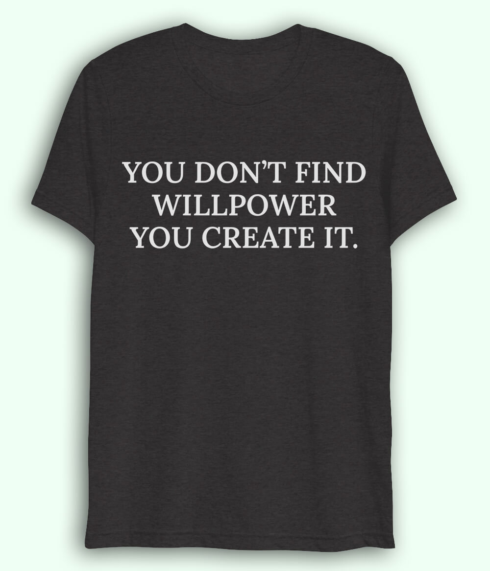 Charcoal Grey Willpower Dri Fit T-Shirt (Unisex)