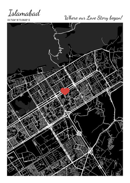 City Map Poster Islamabad